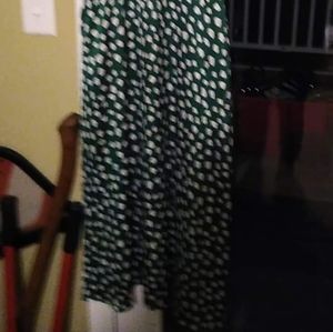 Spring dress betsy johnson polka dots green green